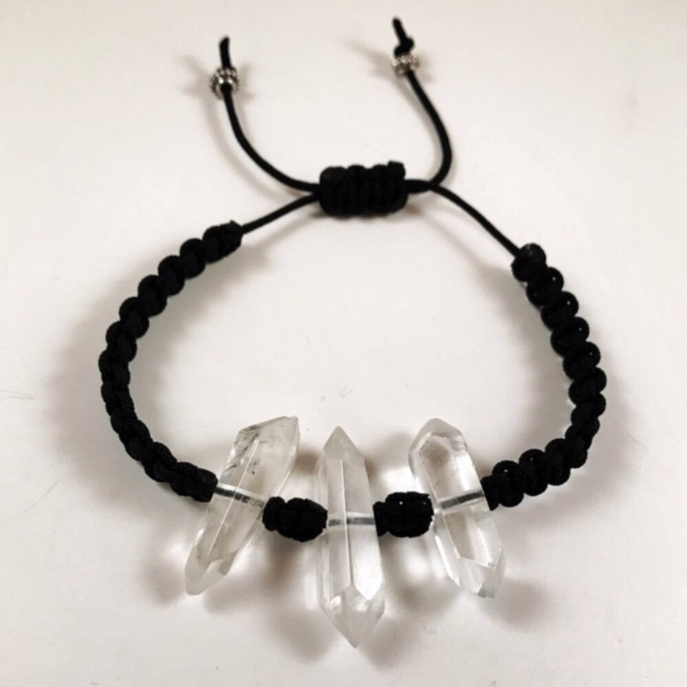 Genuine 3 double point crystal quartz adjustable - Picture 3 of 8